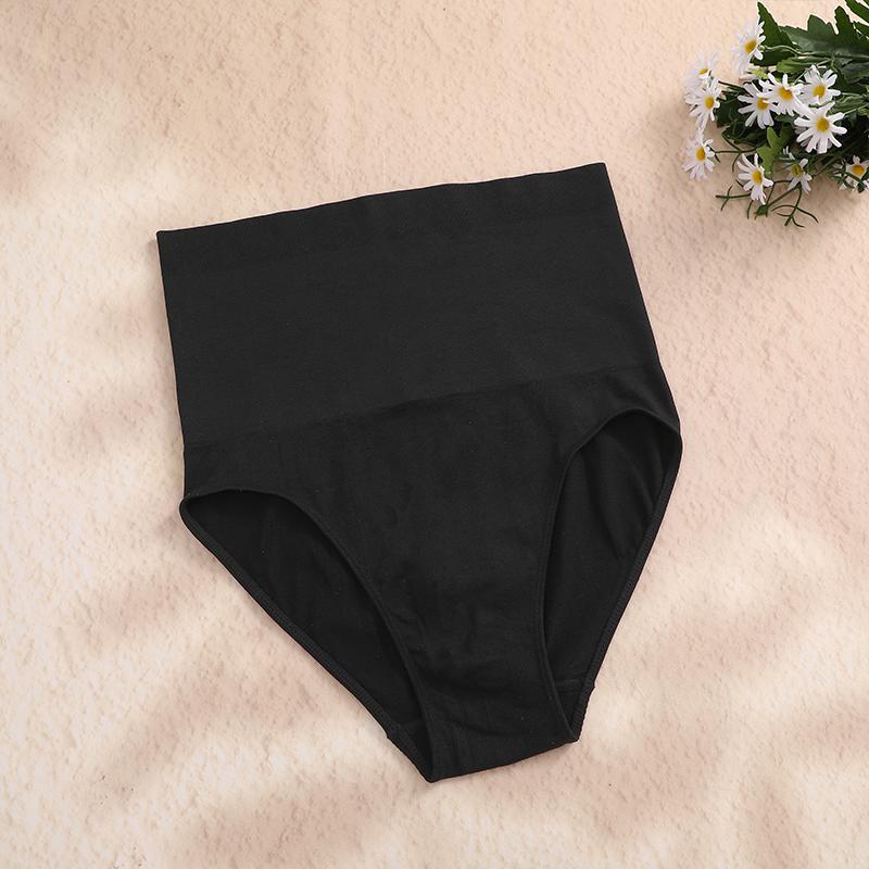 

1 шт., трусики с высокой талией и контролем живота, женские бесшовные утягивающие сексуальные трусики, утягивающие ягодицы, женские дышащие трусики для женщин XXL&1pc чёрный