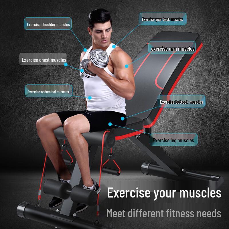 WEZHO Foldable Multi-functional Dumbbell Bench