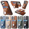 2 In 1 Detachable Cards Solt Wallet For Airtag Case For iPhone 16 Pro Max 15 Plus 14 13 12 11 XS Wireless Charging Stand Cover
