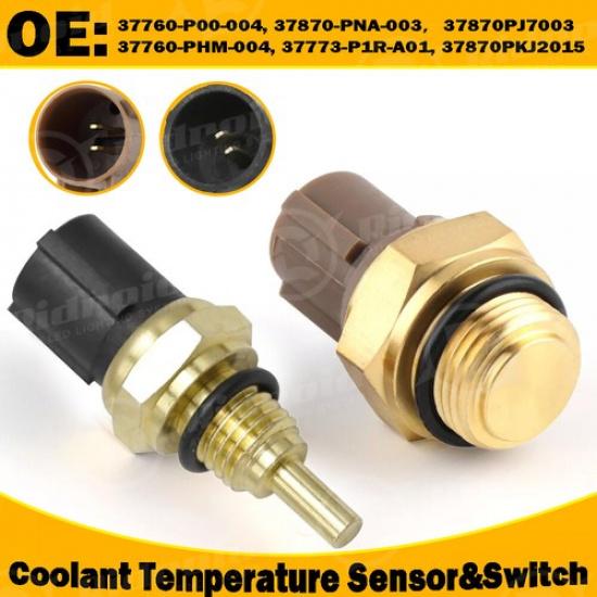 OEM Set of 2 Cooling Fan Switch Coolant Temp Sensor For Honda Accord CR-V Civic