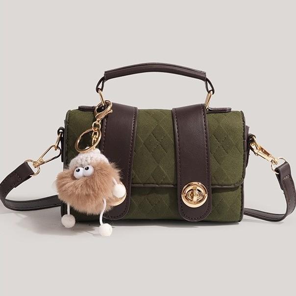IELGY Velvet Small Square Bag All-Match Portable High-End Messenger Bag
