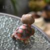 Turtle Garden Statue Resin Turtle Tabletop Ornament Cartoon Turtle Figurine for Yard Patio Planter Home Indoor Decoration
