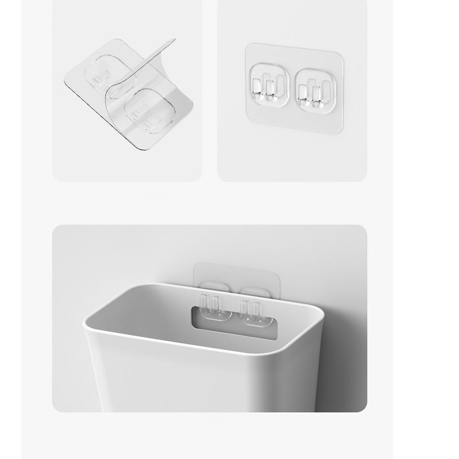 Wall-Mounted Storage Box Plastic Makeup Organizer Desktop Storage Organizing Box Kitchen Bathroom Home Organization and Storage
