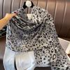 Fashion Leopard Printed Shawl For Women Long Wide Chiffon Scarves Muslim Costumes Accessories Spring Summer Lady Hijab Wrap M0L