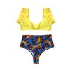 Women High Waist Bikini Push Up Bikinis Print Swimsuit Female Beachwear Swimwear