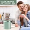 1,5L Kaffee Bohnen Vakuumversiegelter Behälter 304 Edelstahl Kaffee Aufbewahrungsdose mit Löffel für Küche Getreide Tee Nuss Organizer NEU
