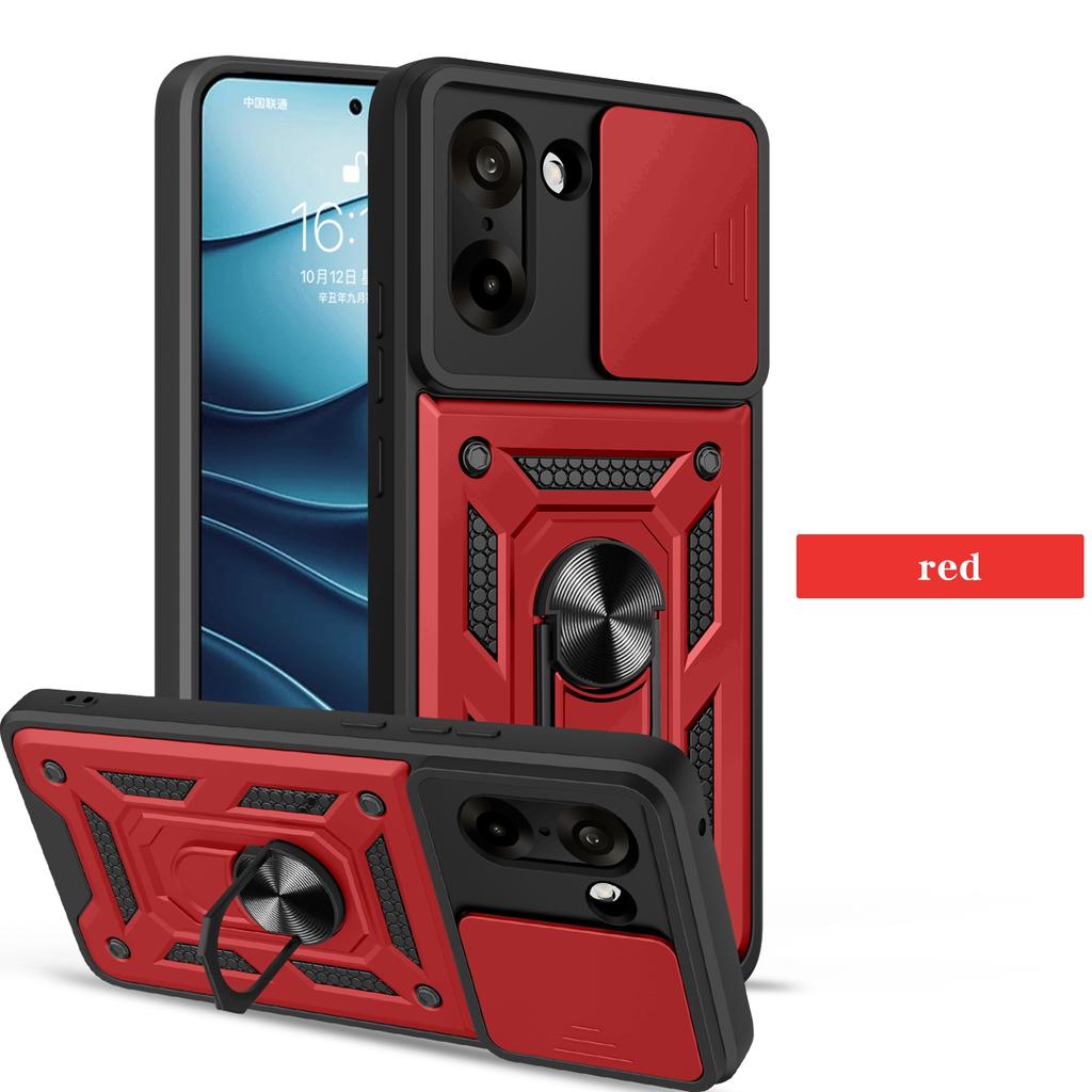Rüstungs-Ständer-Hülle Für OnePlus Nord 5 CE 5 CE5 5G Abdeckung Linsenschutz Mit Ring Magnetischer Halter Coque Fundas Capa