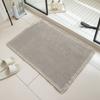 Non-Slip Bathroom Carpet Doormat Floor Mat Thicker Linen Woven Bath Mat  Bathroom