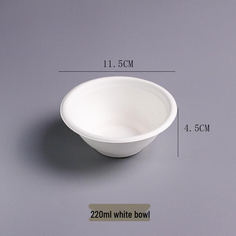 Hengming Taihe Disposable Pulp Picnic Bowls, 100-Pack