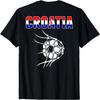 Croatia Soccer Fans Jersey - Croatian Flag Football In Net T-Shirt