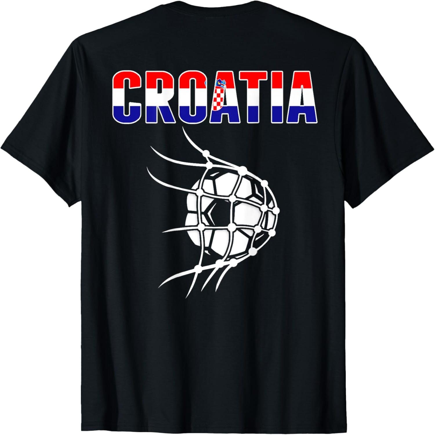 Croatia Soccer Fans Jersey - Croatian Flag Football In Net T-Shirt S разноцветный