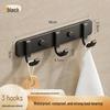 Adhesive Space-Saving Aluminum Towel & Clothes Hook for Bathroom/Kitchen