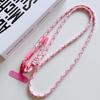 Adjustable Phone Lanyard Crossbody Strap for Outdoor Sports Durable Anti-Lost Woven Neck Strap Camera Strap Color Dopamine Style
