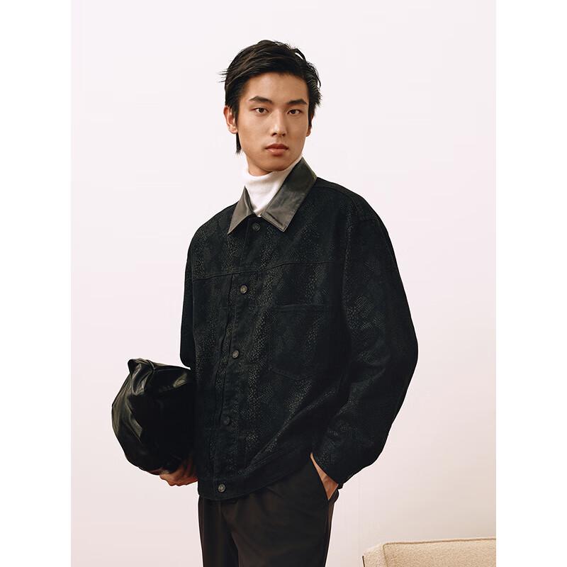 GXG Men's New Year Collection PU Jacket