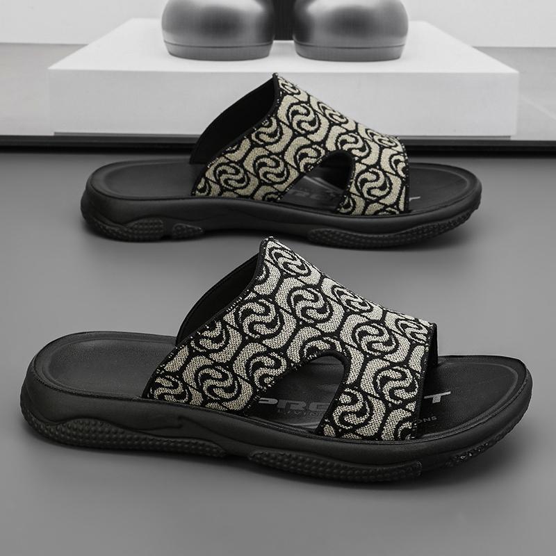 Sandals Men Flats Casual Slippers Summer Shoes 2024 New Fashion Flip Flops Beach Bohemian Outwear Shoes for Men Home Slides