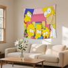 Funny SSimpson Tapestry Wall Hanging Tapestry Art Deco Blanket Curtain Hanging At Home Bedroom Living Room Decor