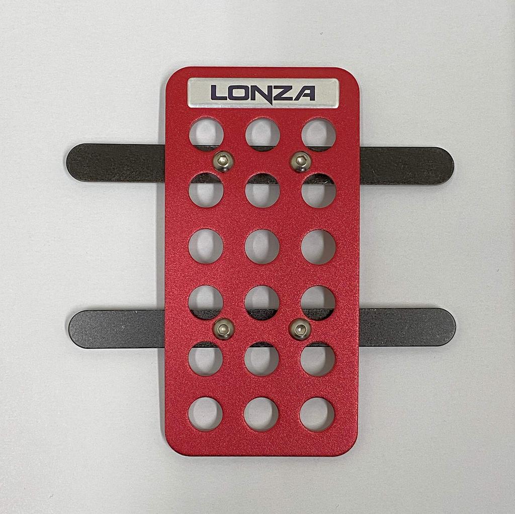 Napolex LONZA Car Aluminum Mini Pedal Set for Automatic Transmission Sport Pedals for Kei and Compact Pedals, Vehicles, Cars, Red, AK-705