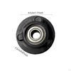 Black Cushion Wheels for Rowing Machine Seats, Easy Installation