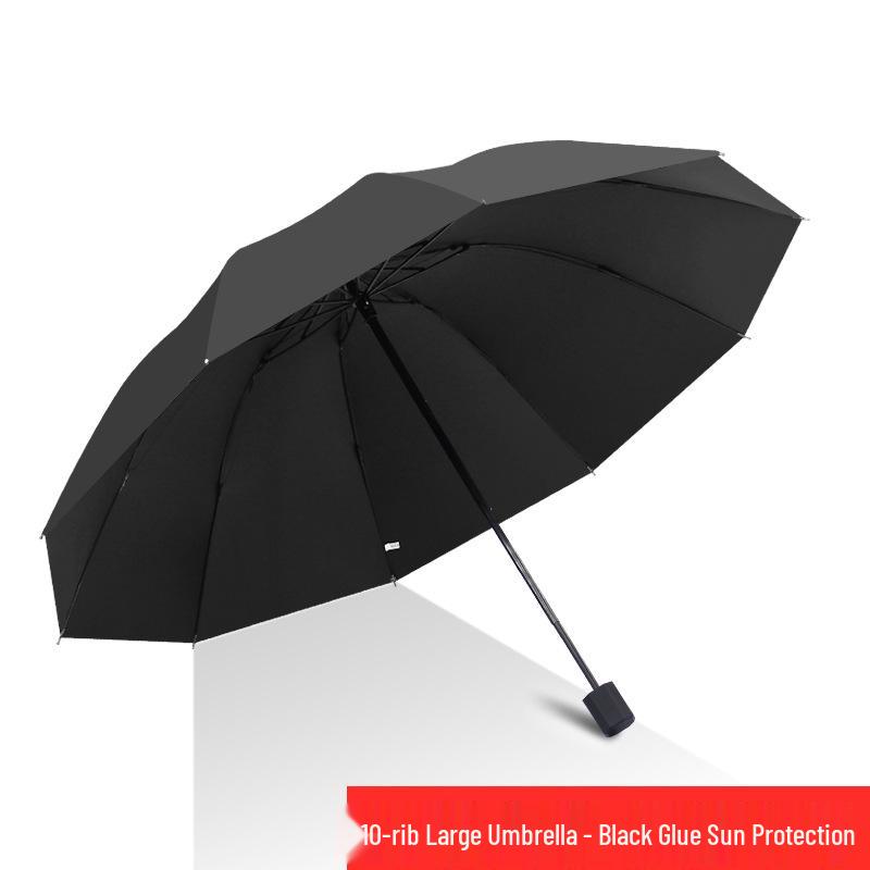 Extra Large Reinforced Automatic Sun & Rain Umbrella with Anti-UV Sunshade and Logo Print