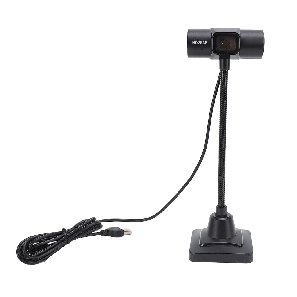 USB Computer Web Camera 2K Wide Angle Auto Focus Built in Noise Reduction Laptop Webcam