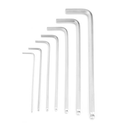 7pcs Extended Length Ball End Hex Key Hand Tool L-Wrench Set Professional Hex Wrench  DIY Projects
