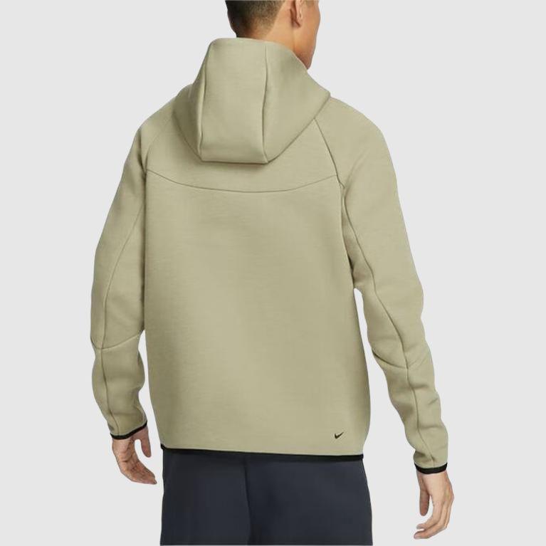 Nike Logo Casual Sports Hooded Knit Long Sleeve Running Jacket Men jackets Khaki HV0950277