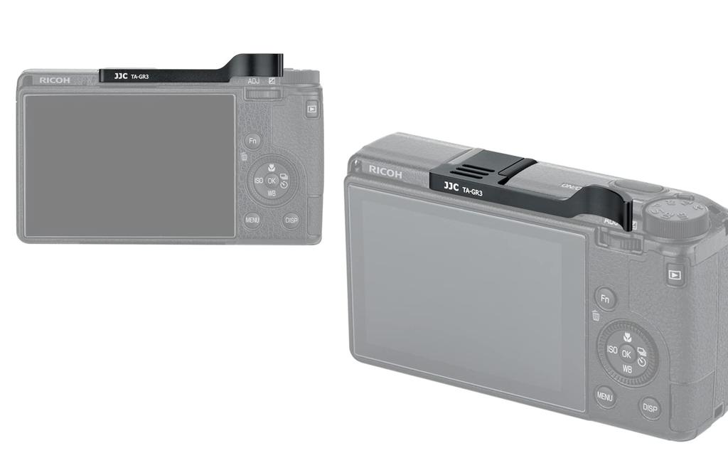 JJC Metal Thumb Grip for Ricoh GR III and GR3 Digital Easy To Enhances Camera Cameras, Attach, Holding, TA-GR3