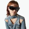 Vintage y2k  Designer Oversized Steampunk Sunglasses ladies For Men Sun Glasses Luxury Big Frame Trend Punk Eyeglasses UV400