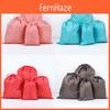 Waterproof Nylon Travel Organizer With Drawstring For Clothing Shoes And Toiletries