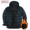 Men's Plaid Flannel Shirt, Long Sleeve Square Collar Button-Up Shirt, Regular Fit Heavyweight Multi-Pocket Winter Shirt
