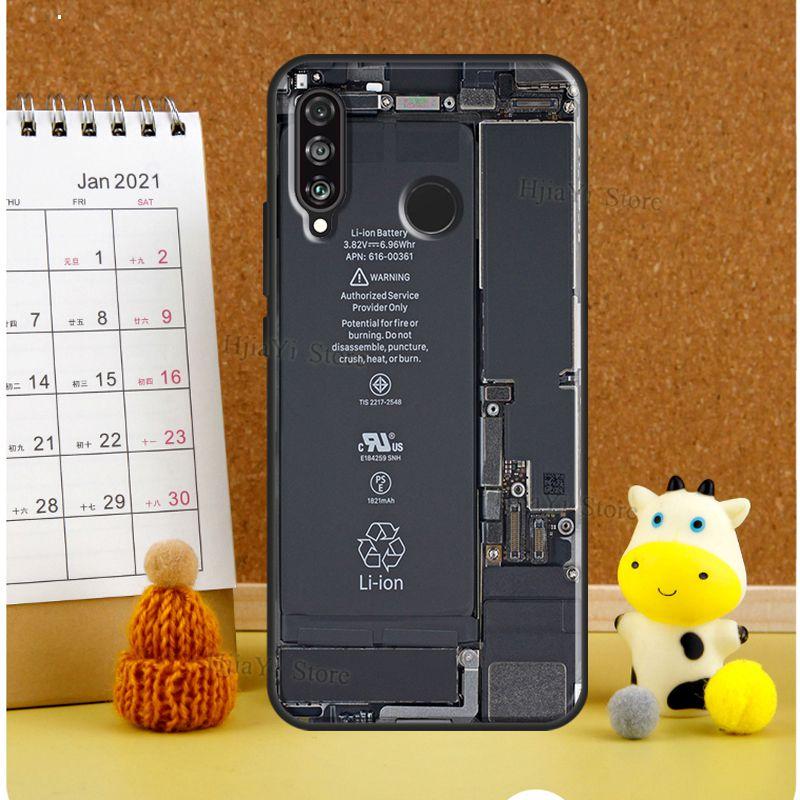 Motherboard Circuit Board Phone Case For Huawei P20 Lite P30 P40 Pro Mate 10 20 Lite P Smart 2019 2021 Back Cover
