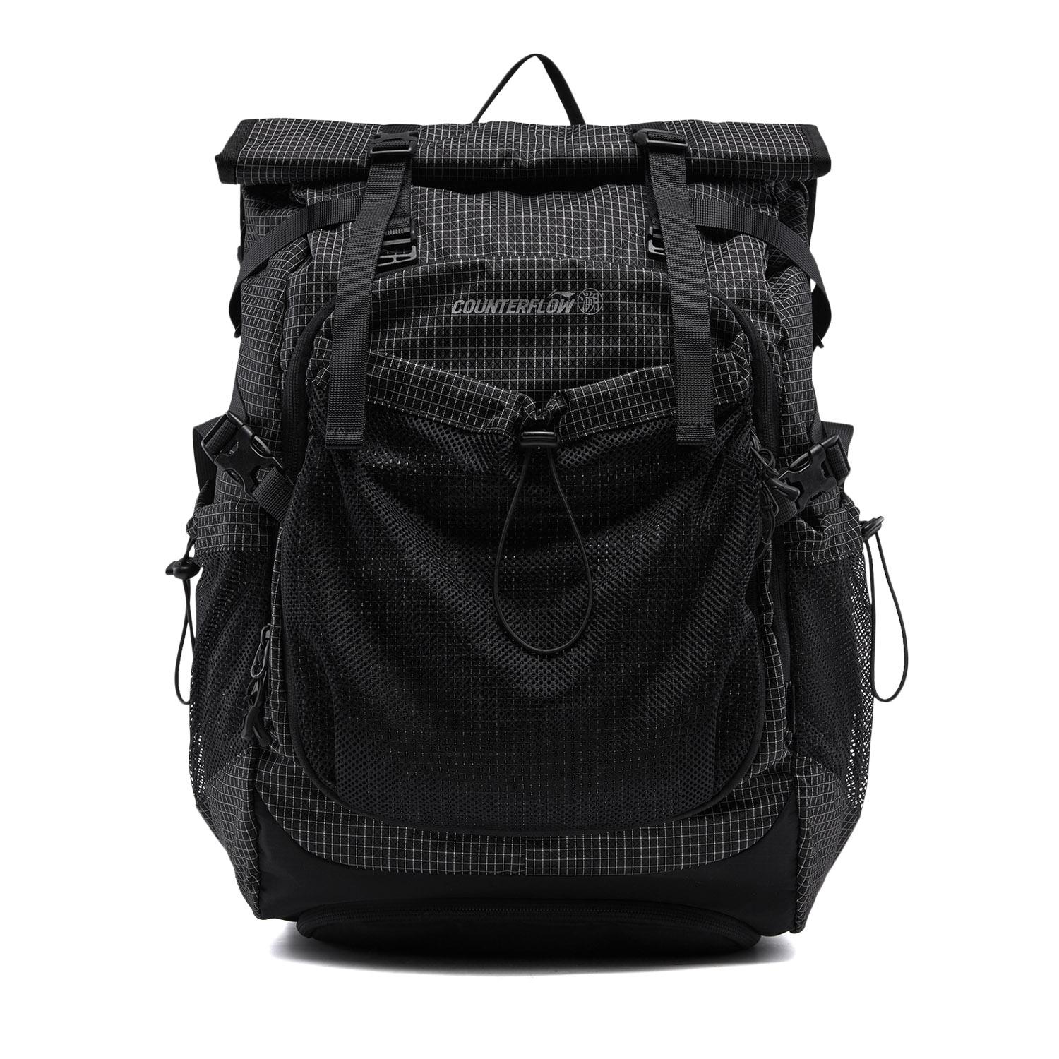 Li Ning Outdoor CF Tracing Nylon Backpack Unisex Black ABSW217-1