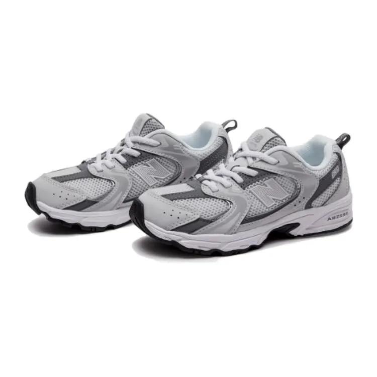 New Balance 530 Bungee Little Kid 'Grey Matter' (Unisex) Grey Matter / Silver Metallic Kids' Running Shoes PZ530CB