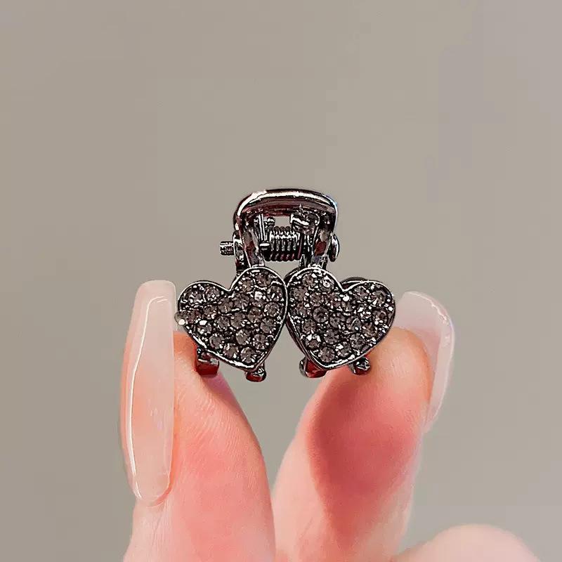 Korean Rhinestone Bow Claw Hair Clip