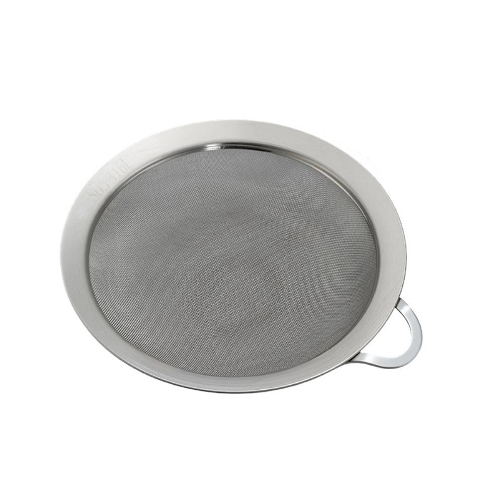 Round Fine-Mesh Flour Sifter With Handle Soy Milk Filter Portable Flour Screen  Sugar Icing