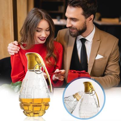 Yousheng 120ml Whiskey Decanter Small Glass Whiskey Bottle for Bourbon Brandy Liquor Rum Clear Drinking Gift for Man Dad Husband