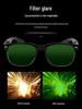 Welding Safety Glasses: Eye Protection from Flash, Intense Light, Electric Welds, and Arc with Full Face Shield.