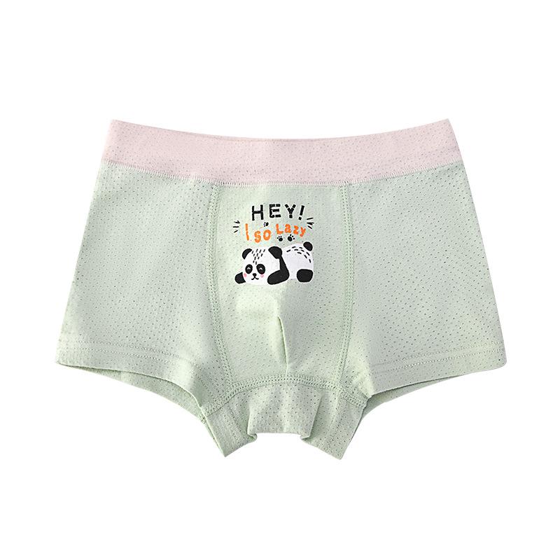Boys' Ice Silk Mesh Boxer Briefs - Lightweight, Breathable Summer Underwear for Children