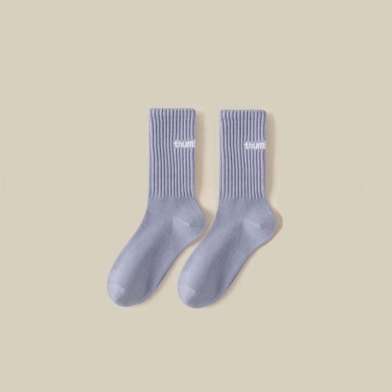 Trendy Men's Mid-Calf INS Letter Socks - Spring/Summer, Casual & Odor-Resistant Sports Style