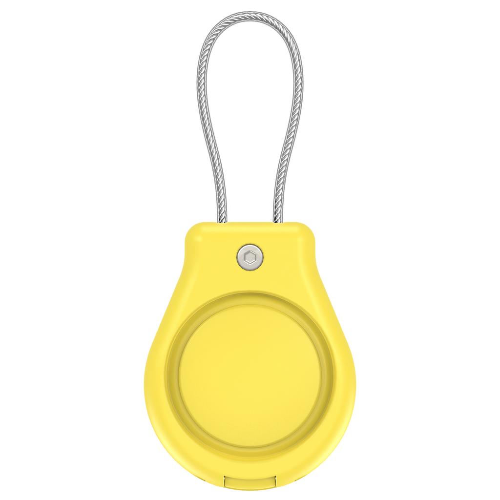 CP22 For Apple AirTag Case Bluetooth-compatible Locator Waterproof PC Protective Cover with Metal Strap