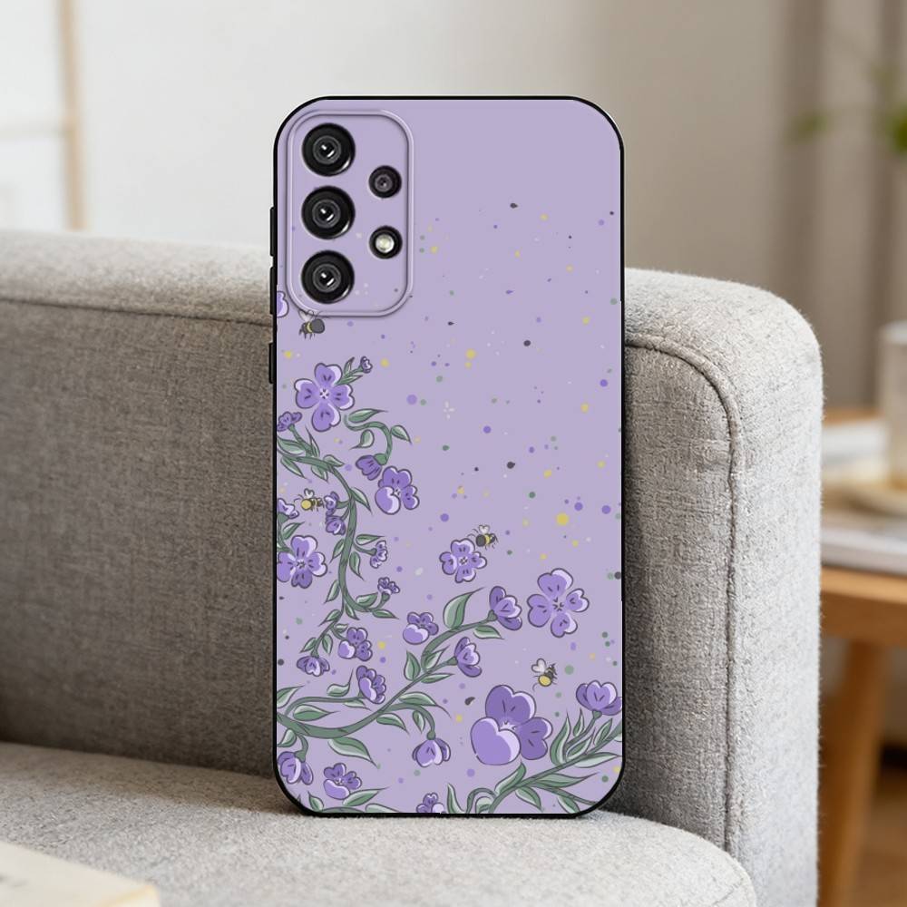 B-Beautiful Flowers   Phone Case For Samsung S25,S24,S21,S22,S23,S30,Ultra,S20,Plus,Fe,Note,10,9,5G Black Cover