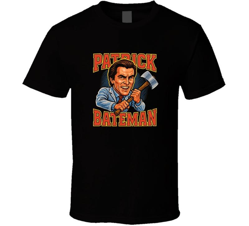 American Psycho Patrick Bateman Retro Caricature Movie Unisex T-shirt