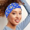 Headbands Tie On Headband For Women Sports Soccer Football Print Athletic Hair Head Band Elastic Sweat Sweatband Yoga Workout Set
