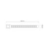 Cable Tie 4.8X200Mm White - 100Pcs
