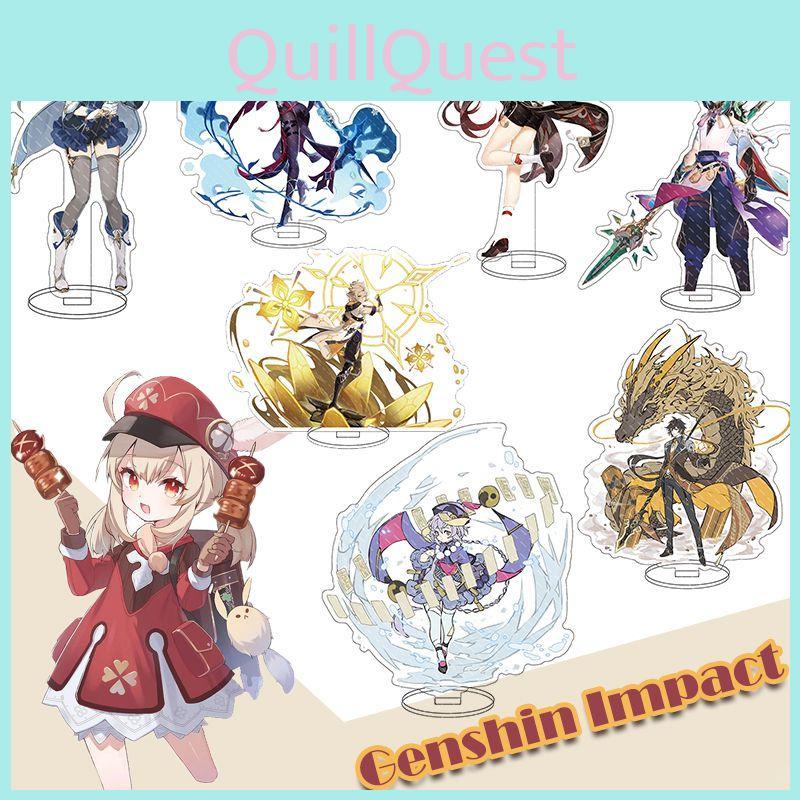 Exquisite Genshin Impact Barbatos Keqing Barbara Acrylic Figure Stand For Display Decor