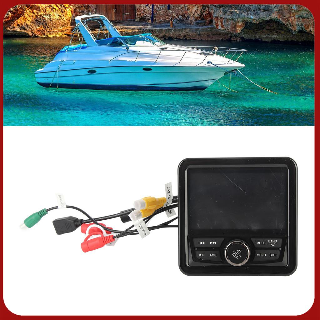 Marine Radio Stereo Waterproof AUX Input  SUB Output Anti Interference Bluetooth Media Receiver for Yachts Vehicles Trucks