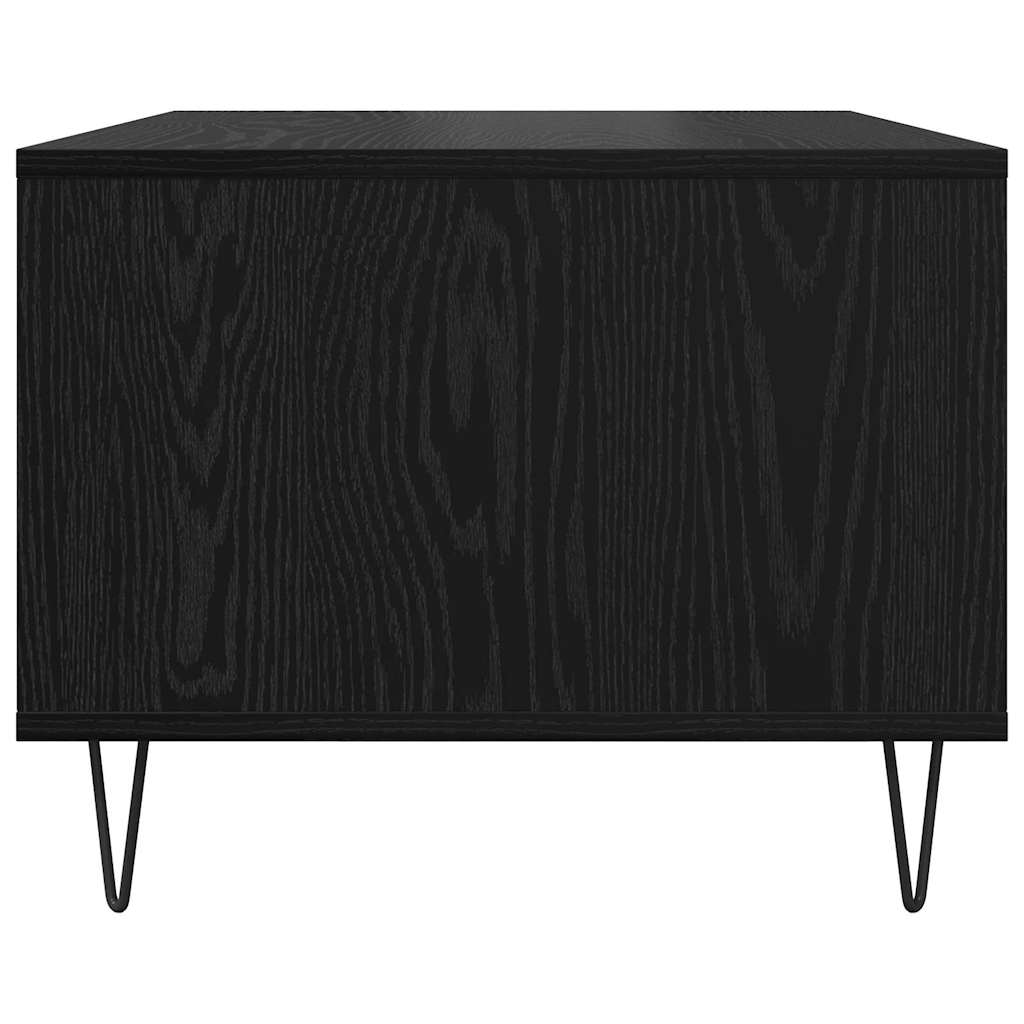 Coffee Table Black Oak Effect 60 X 50 X 40 Cm Engineered Wood