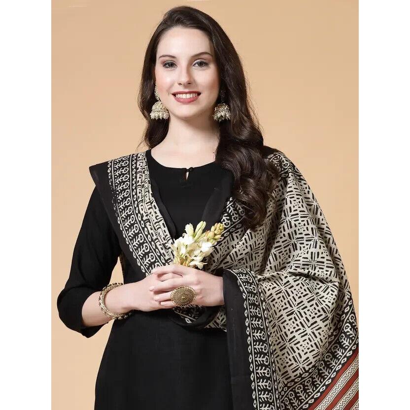 Women Rayon Kurta Pant Dupatta Set Indian Bollywood Party Wear Top Tunic Kurti VF-20152