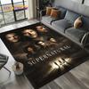 3D SPN Supernatural Sign Dean Sam Carpet Rug for Living Room Bedroom Home Sofa Decoration,Kids Play Area Rug Non-slip Floor Mat