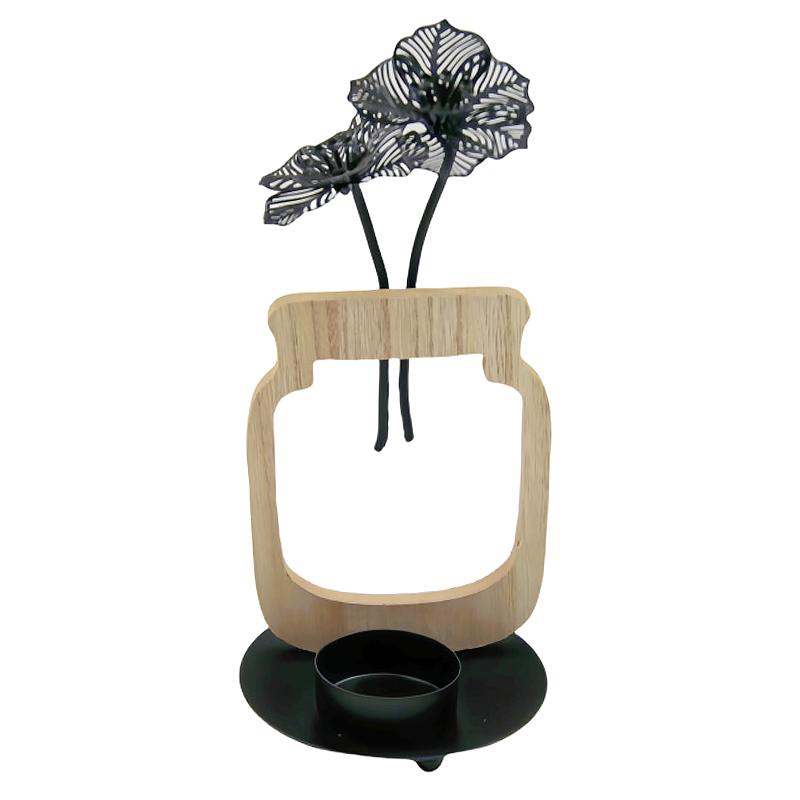 

1PC Candle Holder Ornaments Candlestick Halloween Handicrafts Ambience Wood Chic Gift Decorative Iron Art Desktop 12 Styles